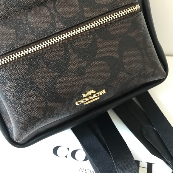 ❤️🌷coach backpack/brown/black/small size - Picture 6 of 8